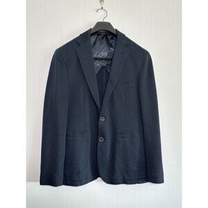 Rodd & Gunn Savill Bay Blazer Mens 2XL Blue Navy Sport Fit Italian Woven Jacket